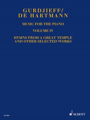 cover image of Music for the Piano Volume IV
